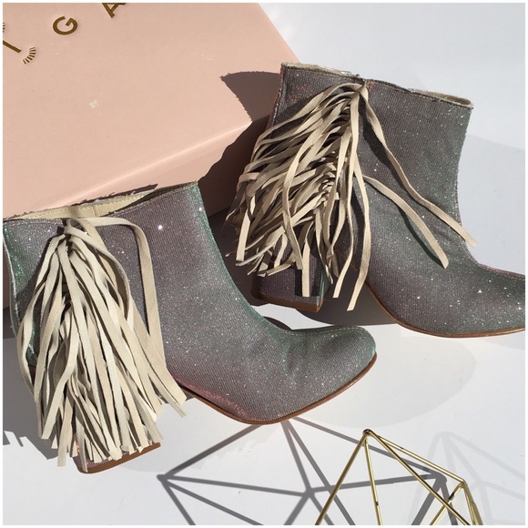 Anthropologie | Ouigal Amanda Leather Fringe Bootie - Picture 1 of 11